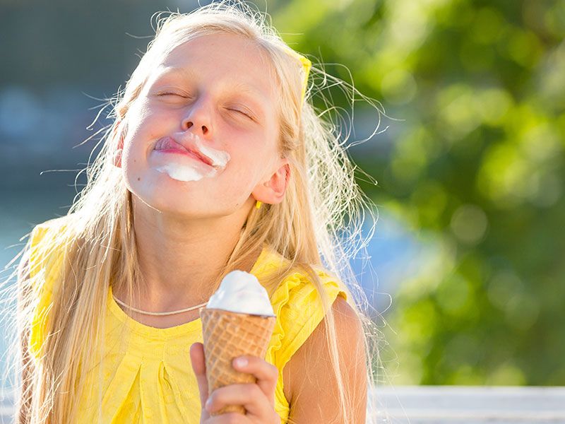 Italienisches Eis und Eisbecher im Landcafe Auszeit